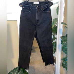 Abercrombie & fitch high rise straight leg jeans